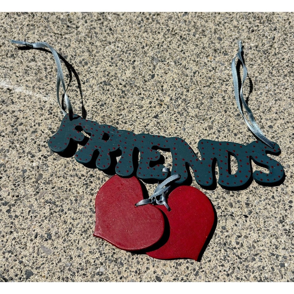 Vintage Wood Hearts Wall Decor Friends Country Kitchen Farmhouse 80s Grannycore